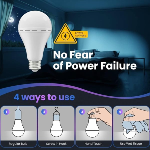 Portable Rechargeable Emergency Led Light Bulbs Big Sale