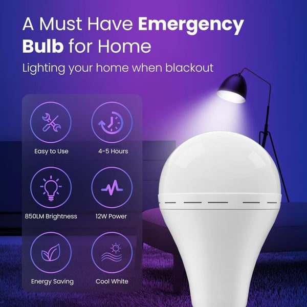 Portable Rechargeable Emergency Led Light Bulbs Big Sale