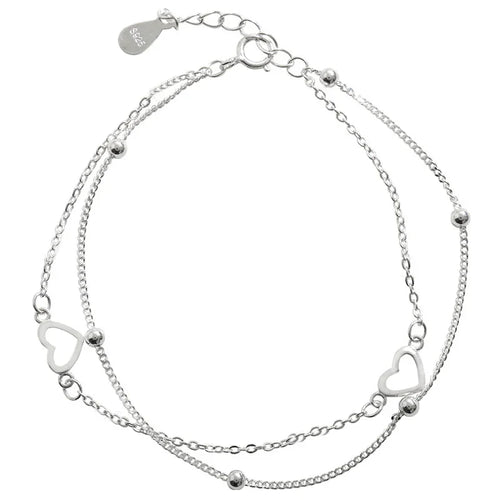 THE MINIMALIST HEART LAYERED BRACELET