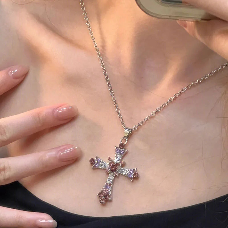 THE CELESTIAL AMETHYST HEART CROSS