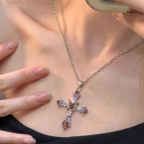 THE CELESTIAL AMETHYST HEART CROSS