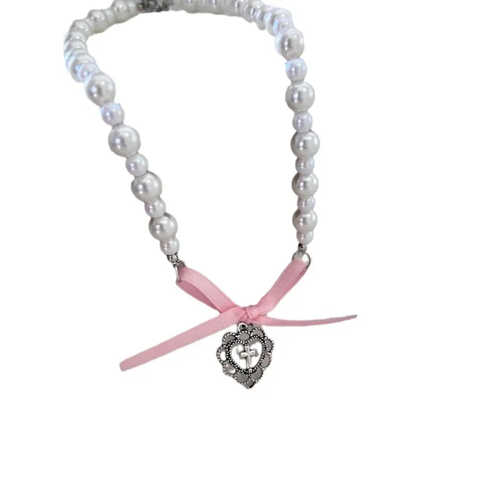 THE SACRED HEART RIBBON CHOKER