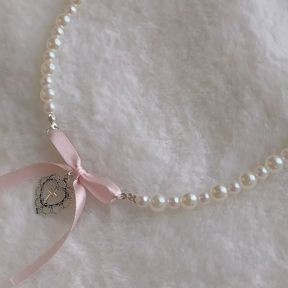 THE SACRED HEART RIBBON CHOKER
